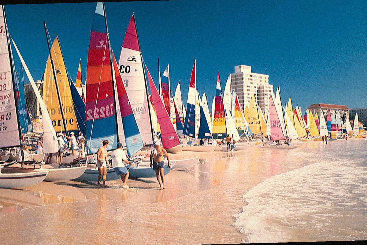 Hobie Beach catamarans on the Gqeberha beachfront